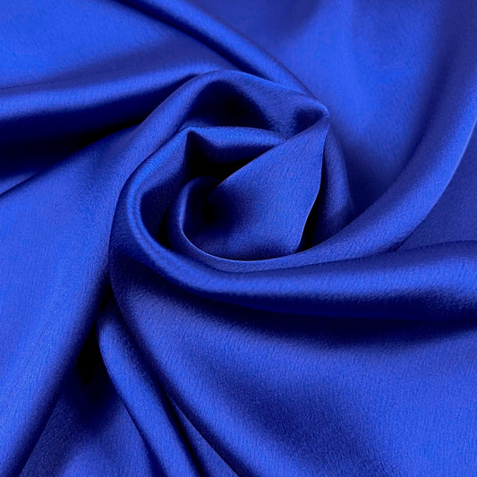 Royal Blue Metalic Silk Hijab