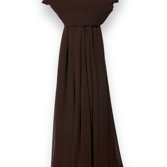 Dark Brown Everyday Chiffon Hijab