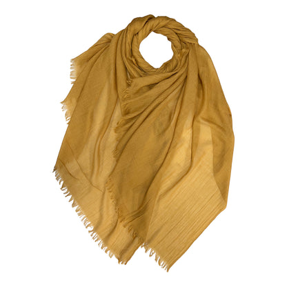 Mustard Cotton Modal Hijab