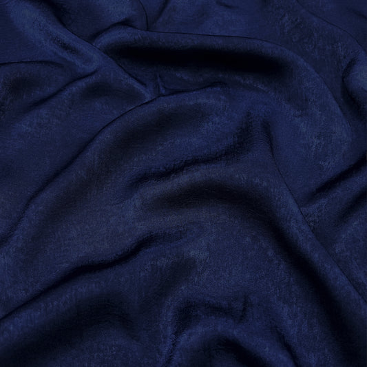 Navy Plain Velour Hijab