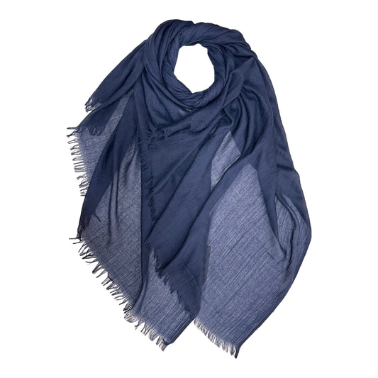 Navy Cotton Modal Hijab
