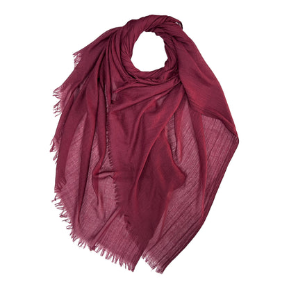 Burgundy Cotton Modal Hijab