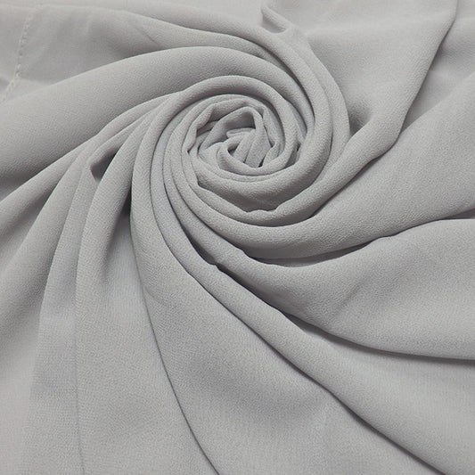 Light Grey Big Chiffon Hijab