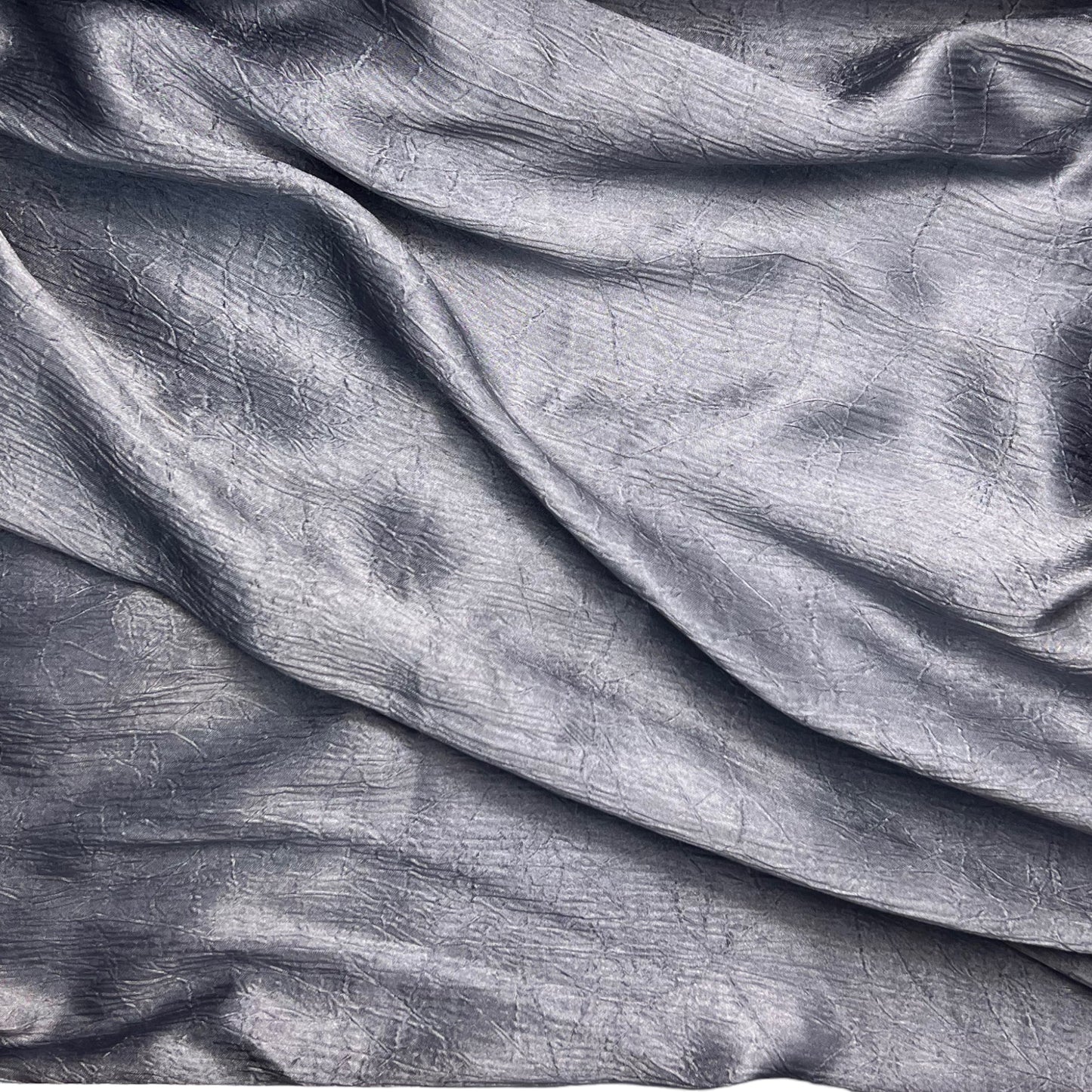 Grey Crushed Satin Hijab
