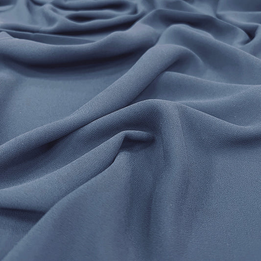 Denim Pearl Chiffon Hijab