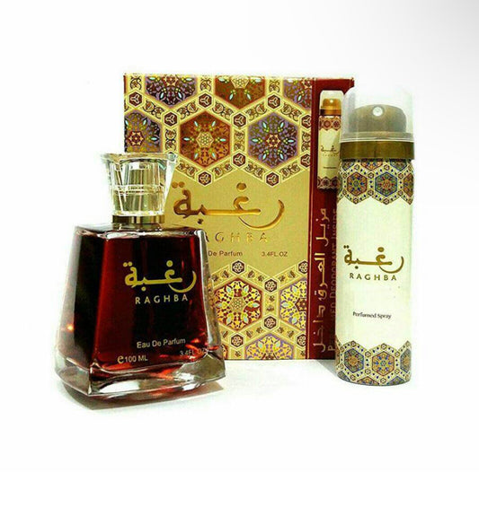 Raghba 100ml Eau De Perfume With Deodorant By Lattafa