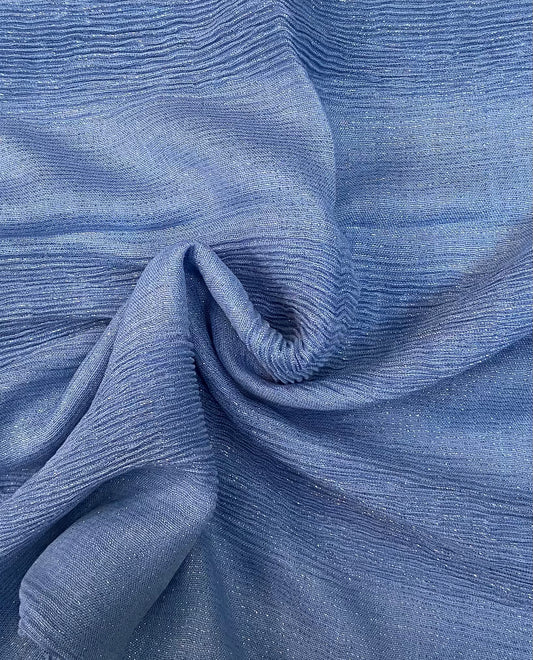 Denim Crinkle shimmer Hijab