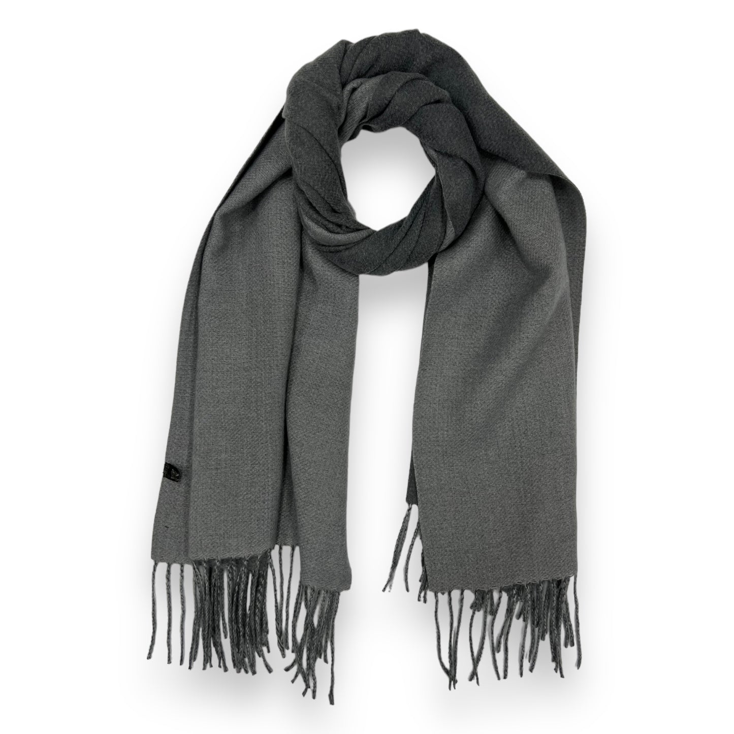 Charcoal Two Tone Cashmere Shawl