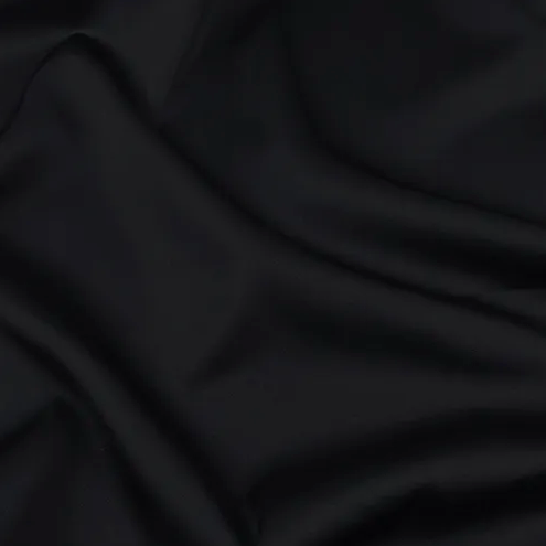 Plain Silky Black Hijab