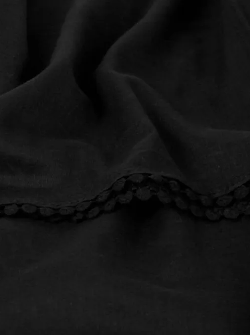 The Indian Kengri Lace Scarf in Black, hijab