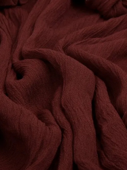 Maroon Rayon Scarf 